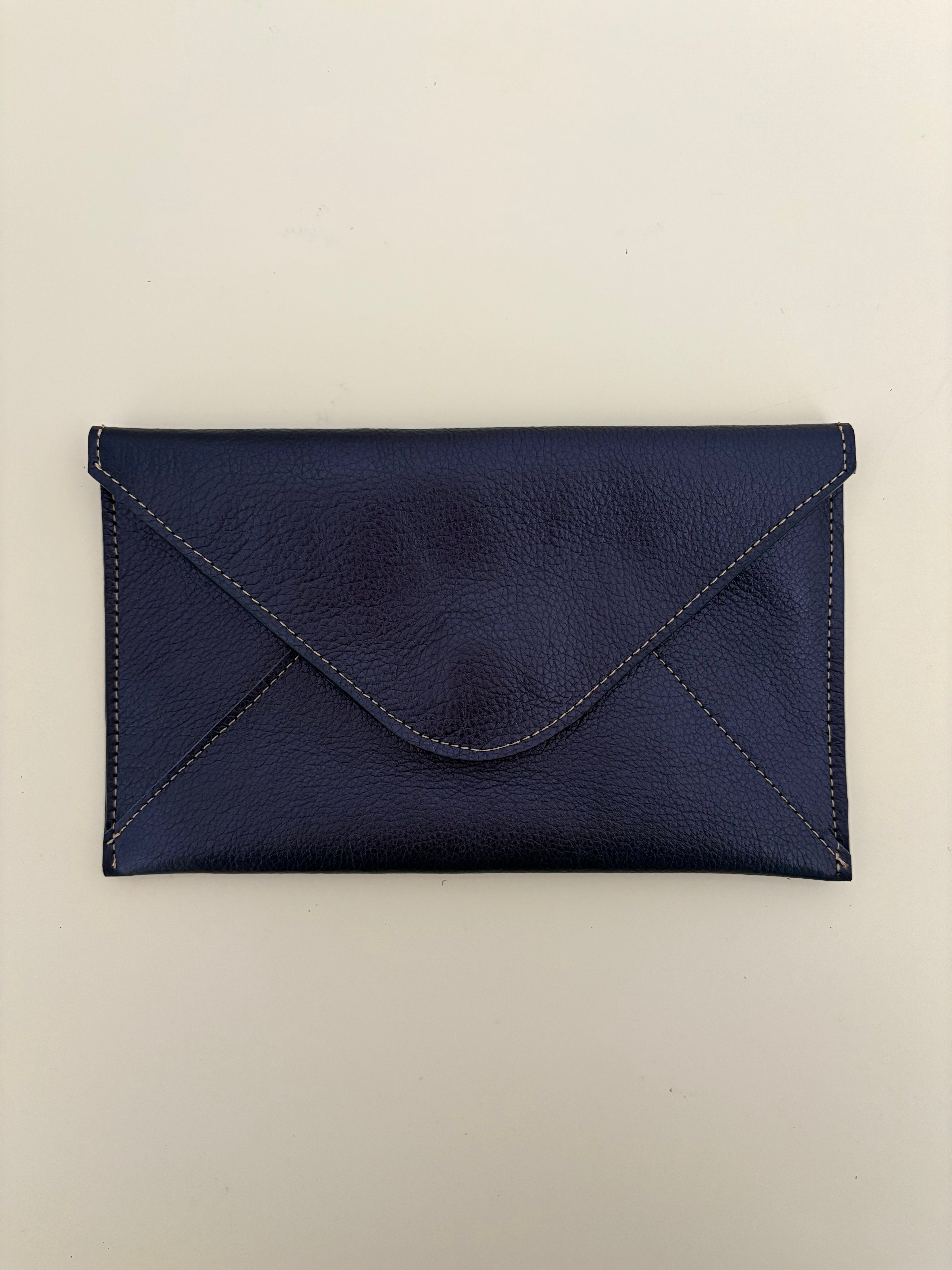 Passport Clutch - Metallic Leather