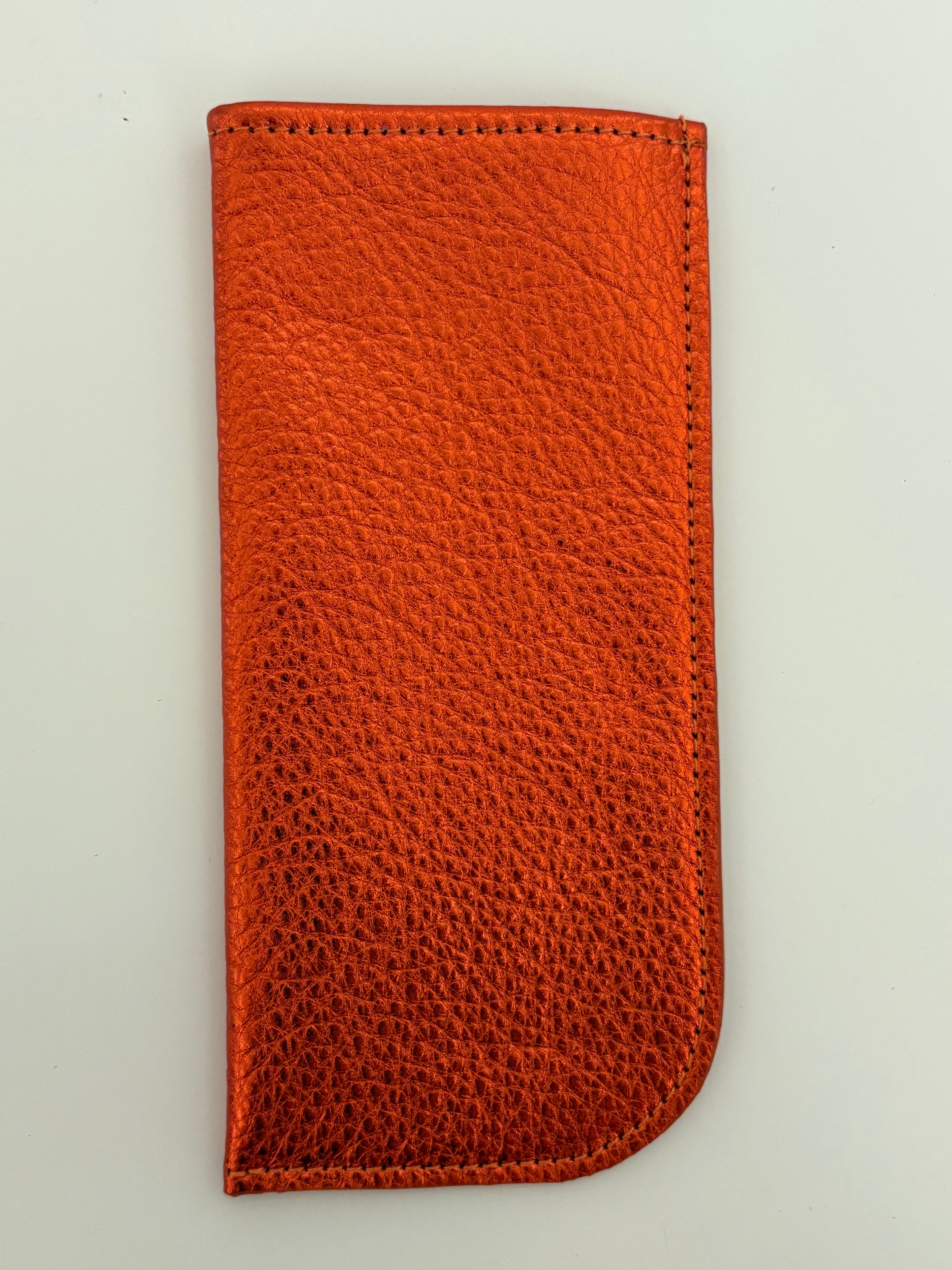 Sunglasses/Glasses Case - Metallic Leather