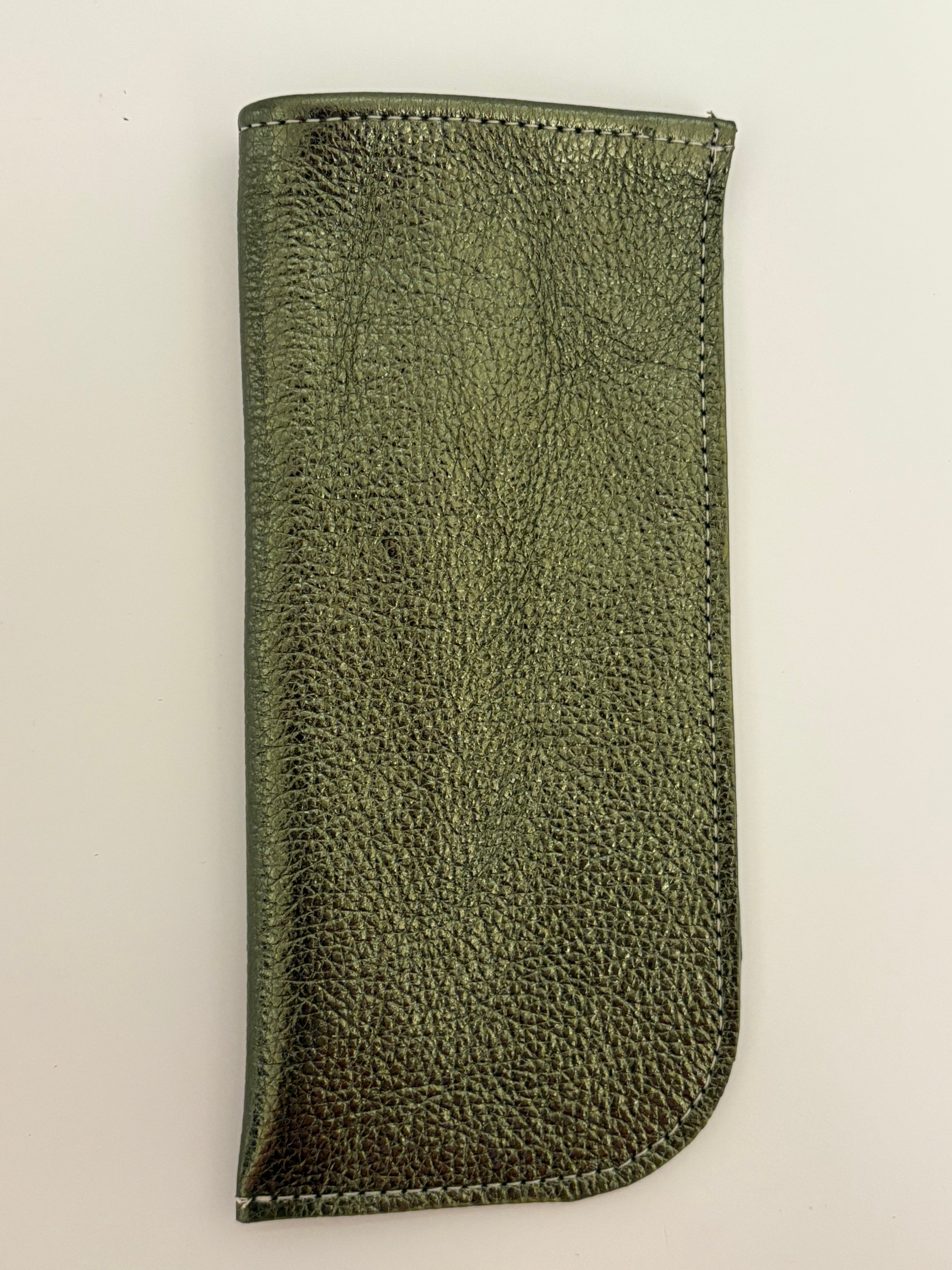 Sunglasses/Glasses Case - Metallic Leather