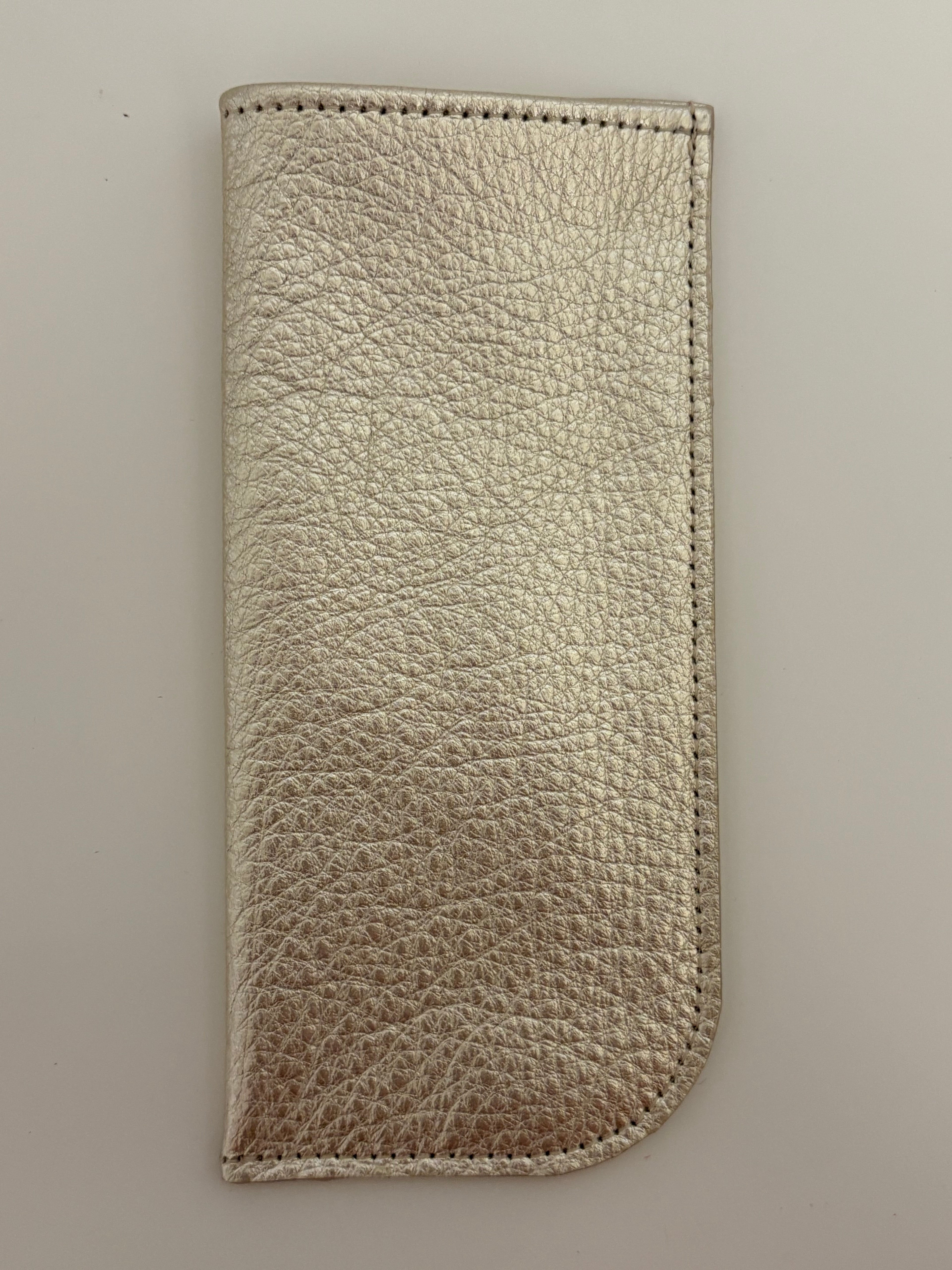 Sunglasses/Glasses Case - Metallic Leather