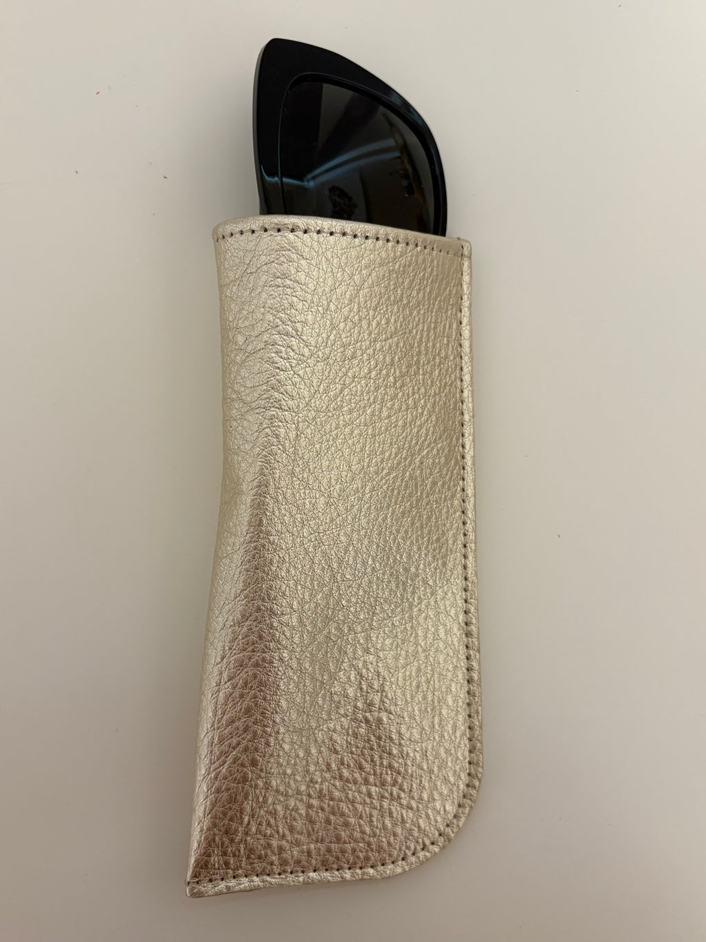 Sunglasses/Glasses Case - Metallic Leather