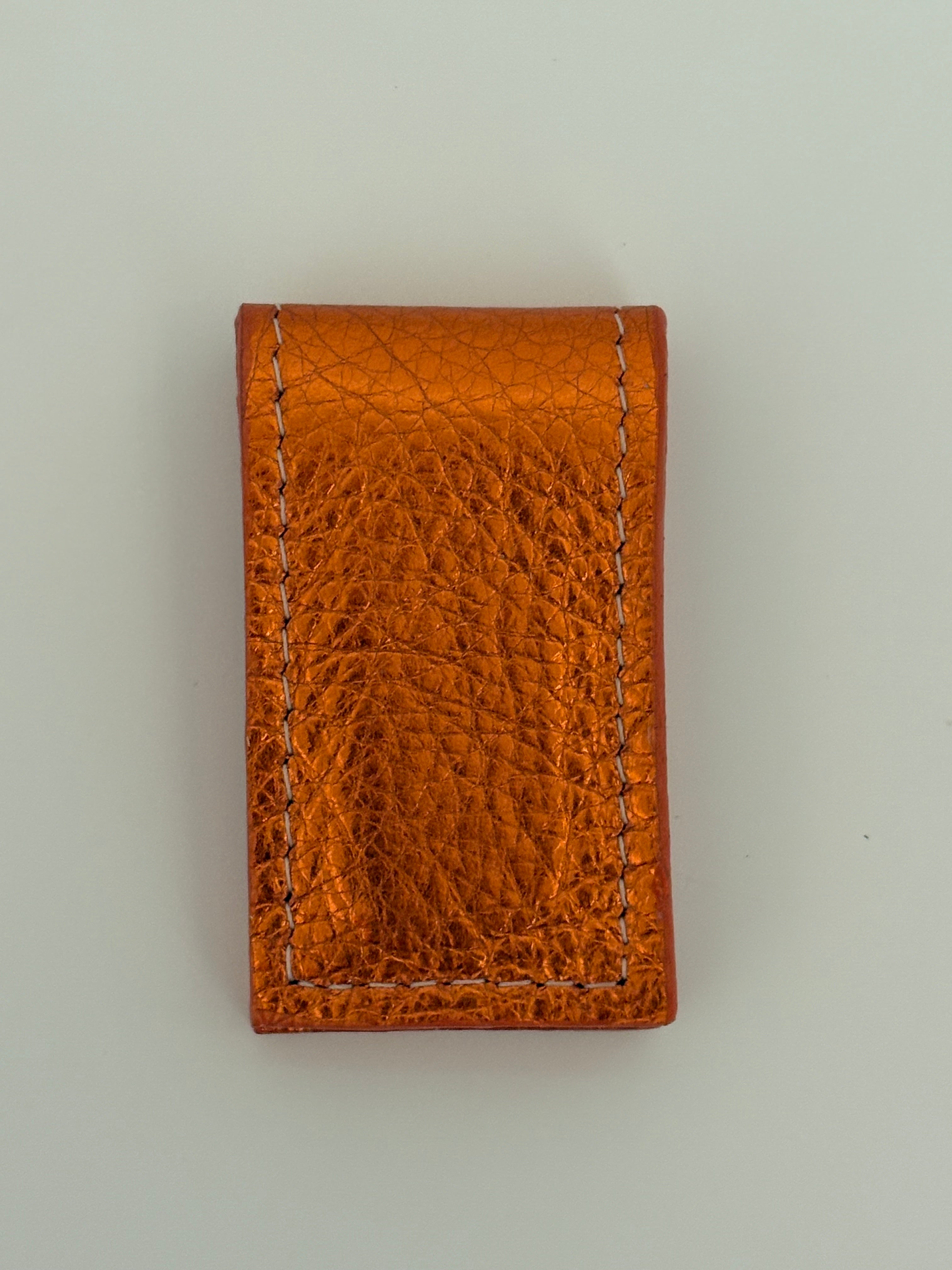 Money Clip - Metallic Leather