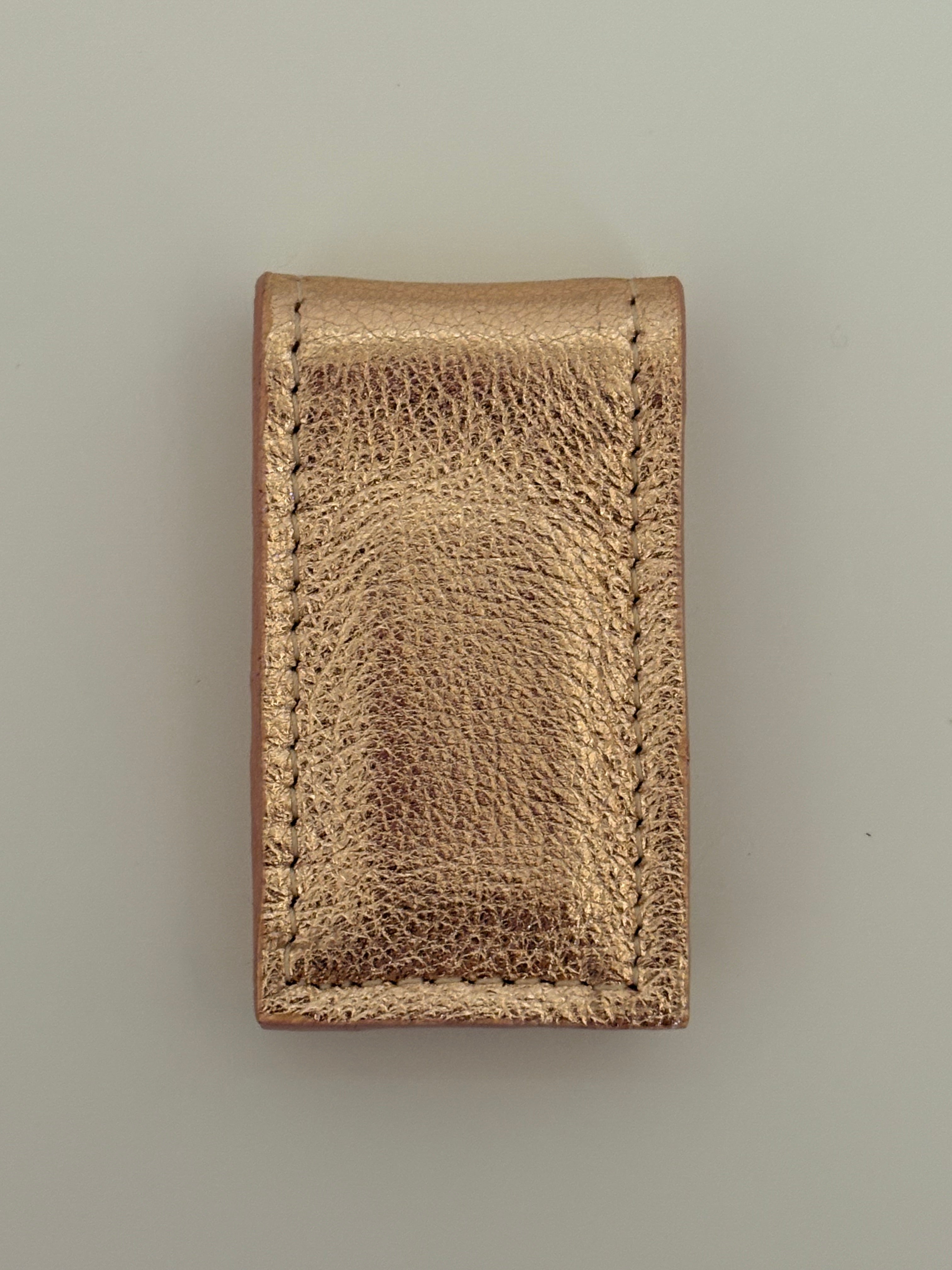 Money Clip - Metallic Leather