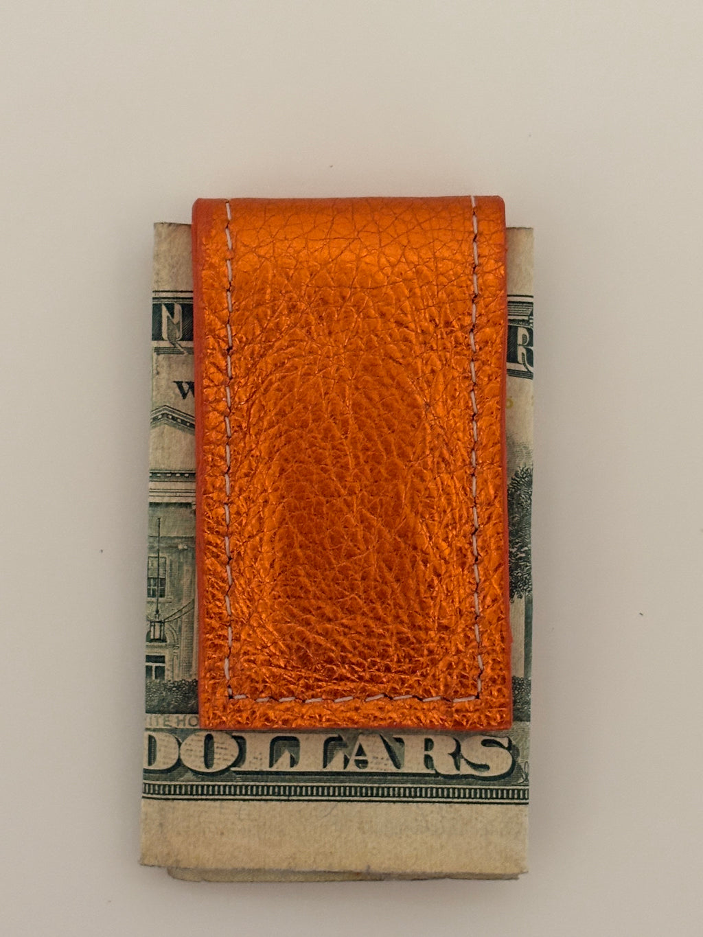 Money Clip - Metallic Leather