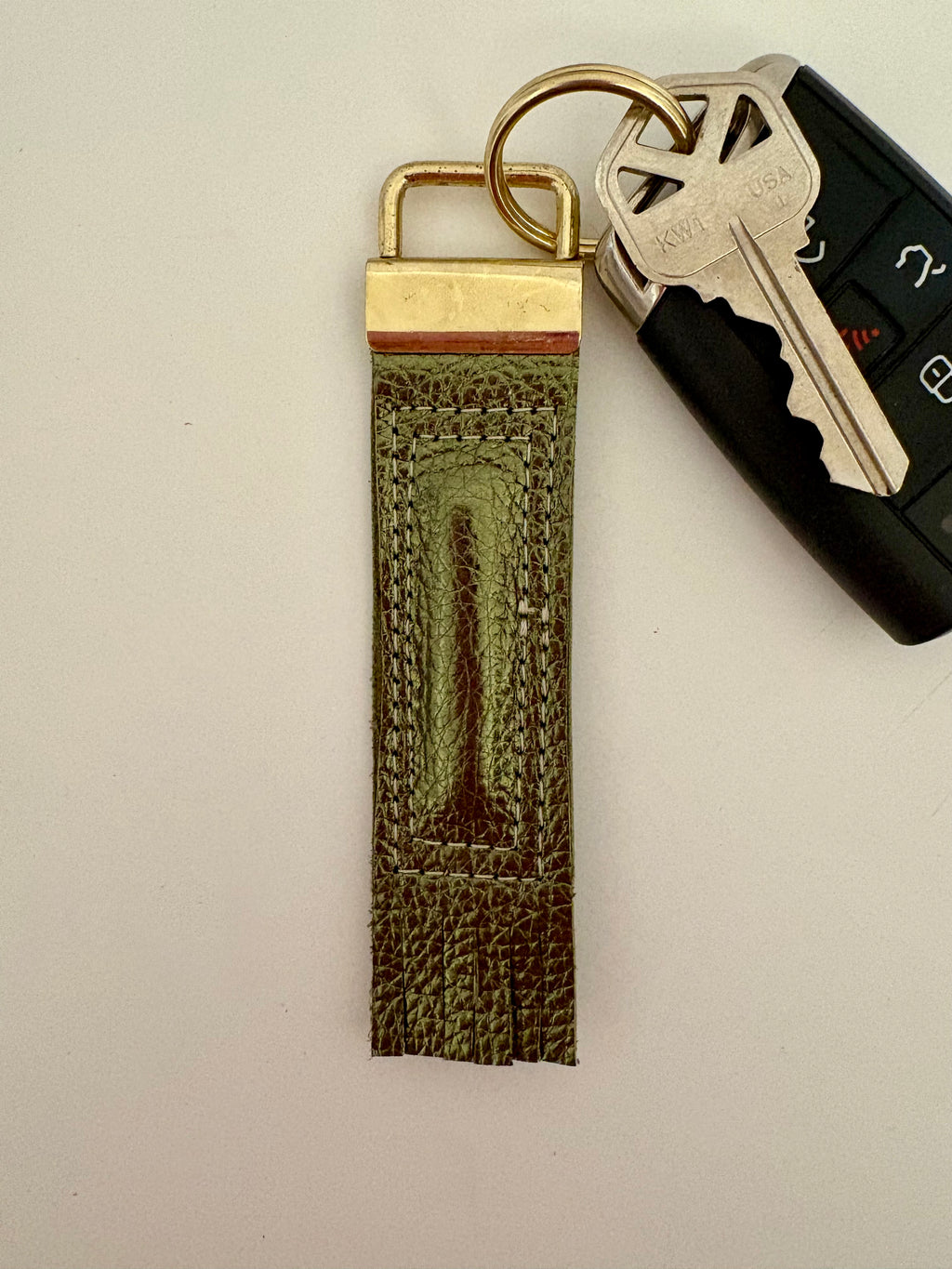 Key Chain - Metallic Leather