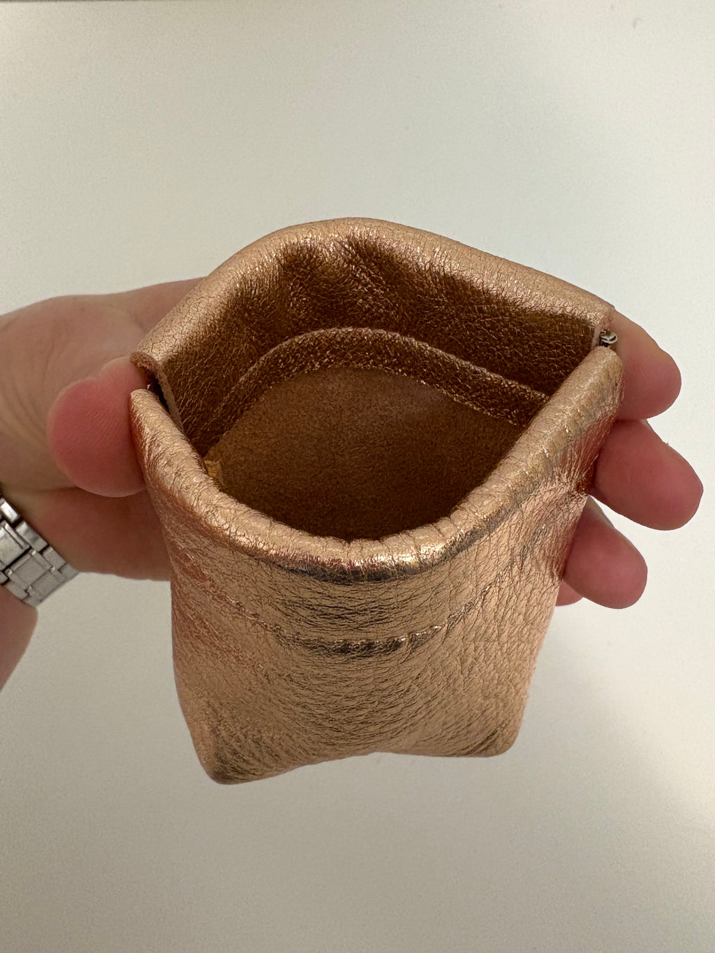 Snap Purse - Metallic Leather