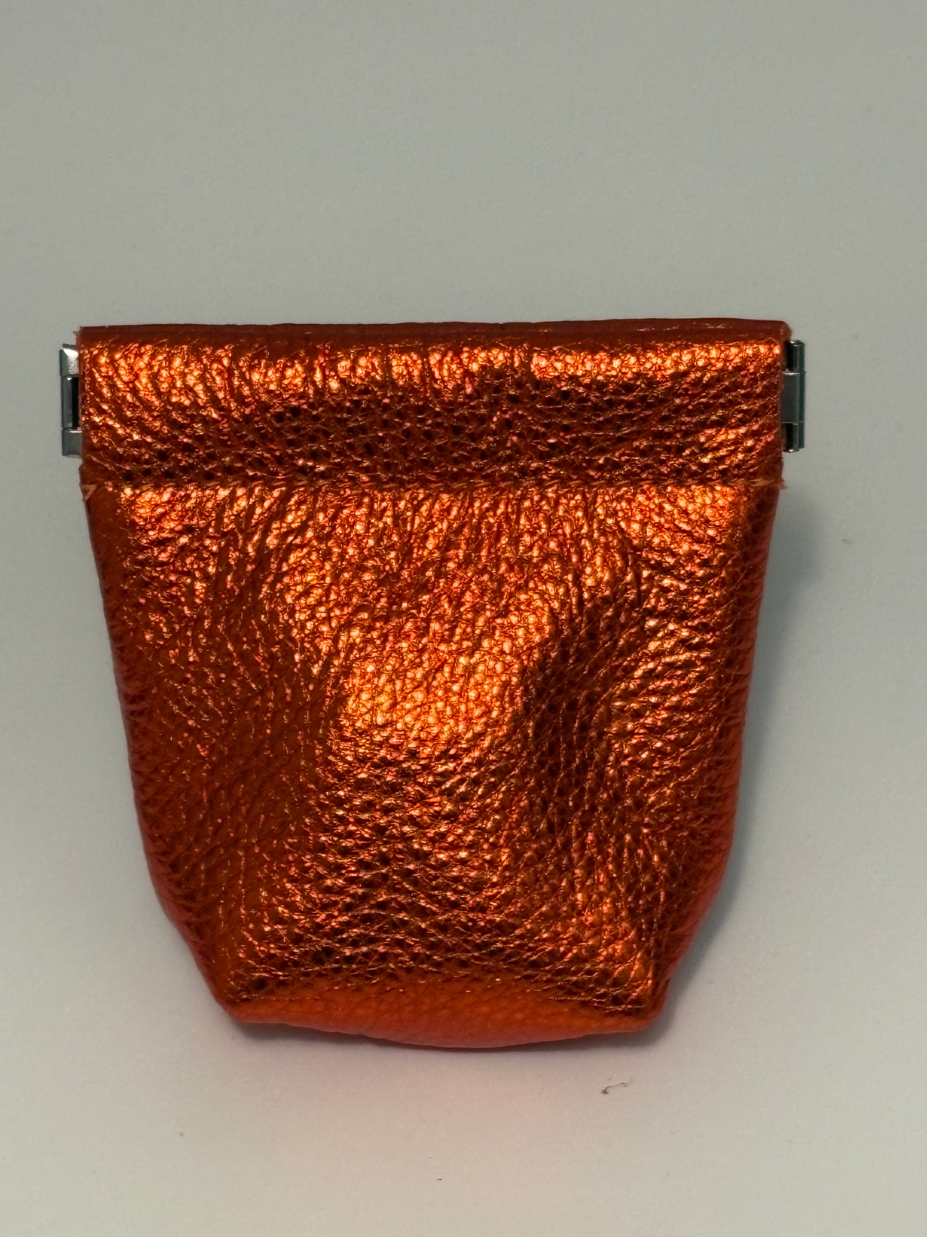 Snap Purse - Metallic Leather