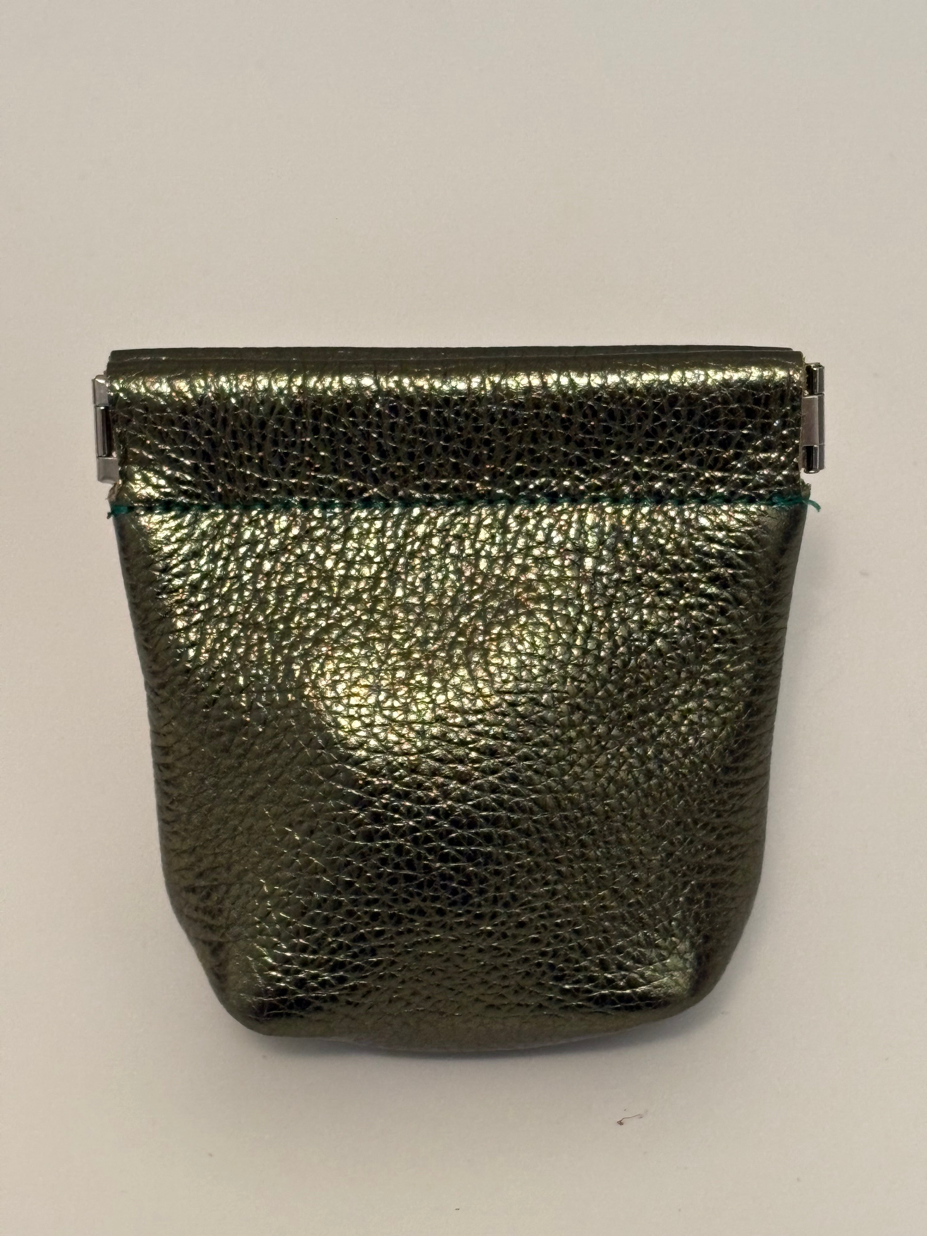 Snap Purse - Metallic Leather