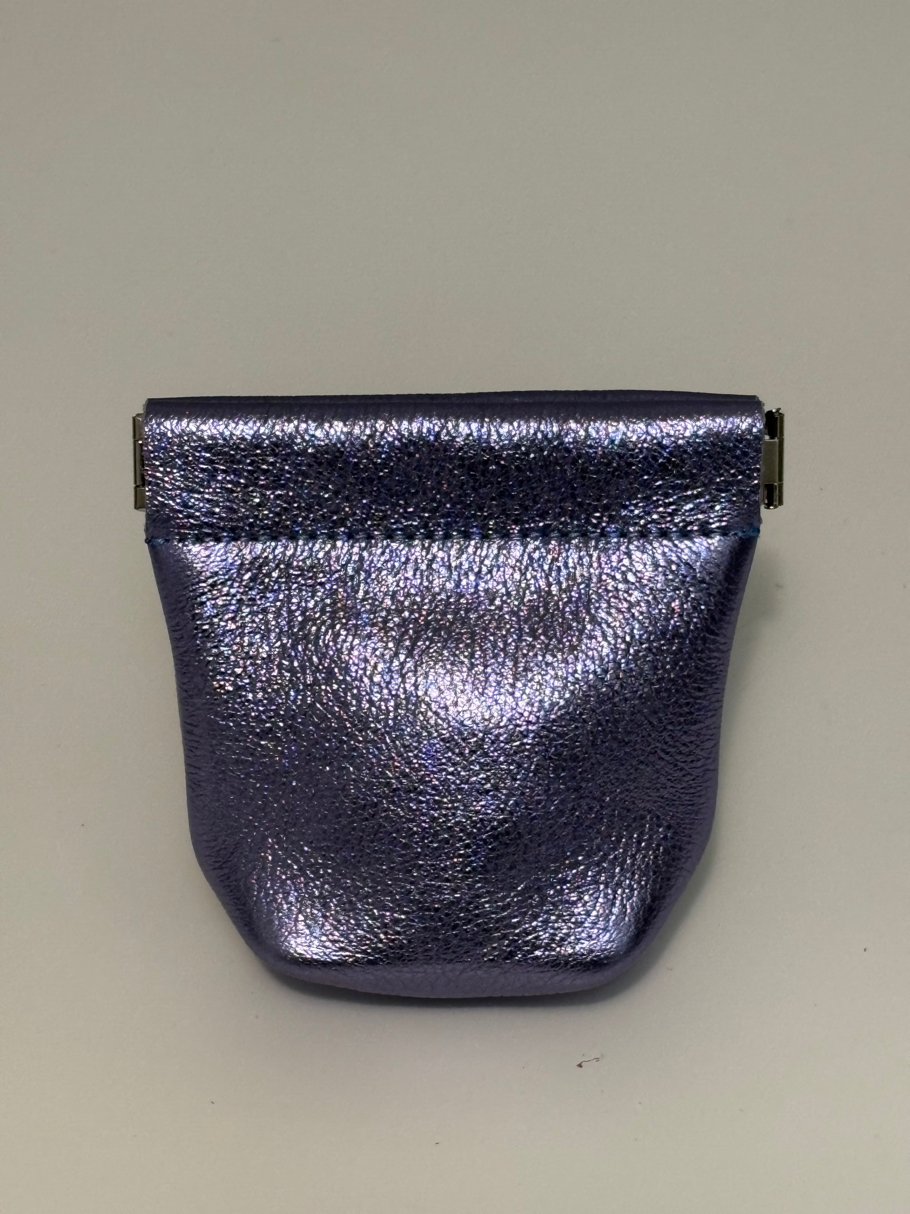 Snap Purse - Metallic Leather