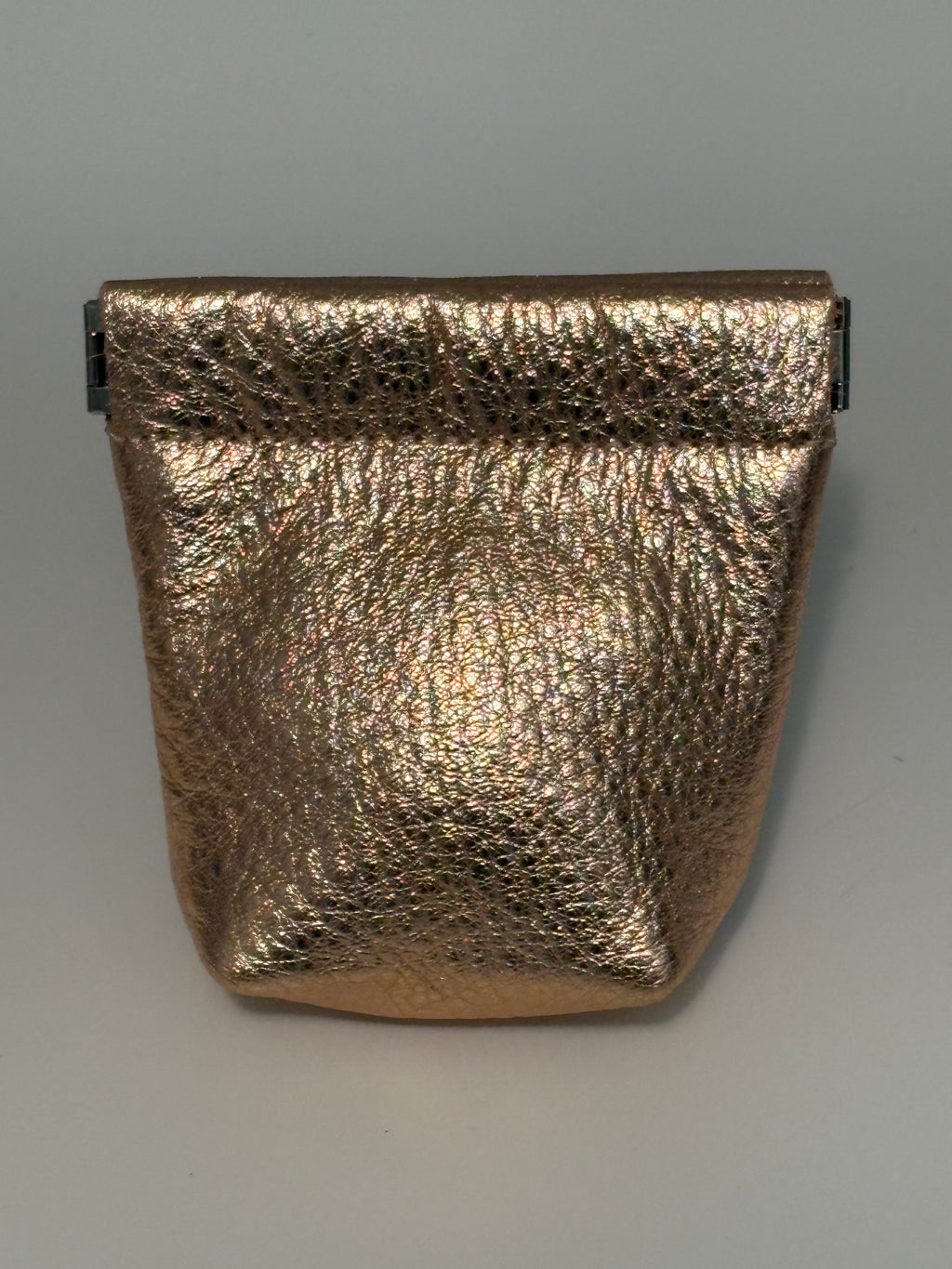 Snap Purse - Metallic Leather